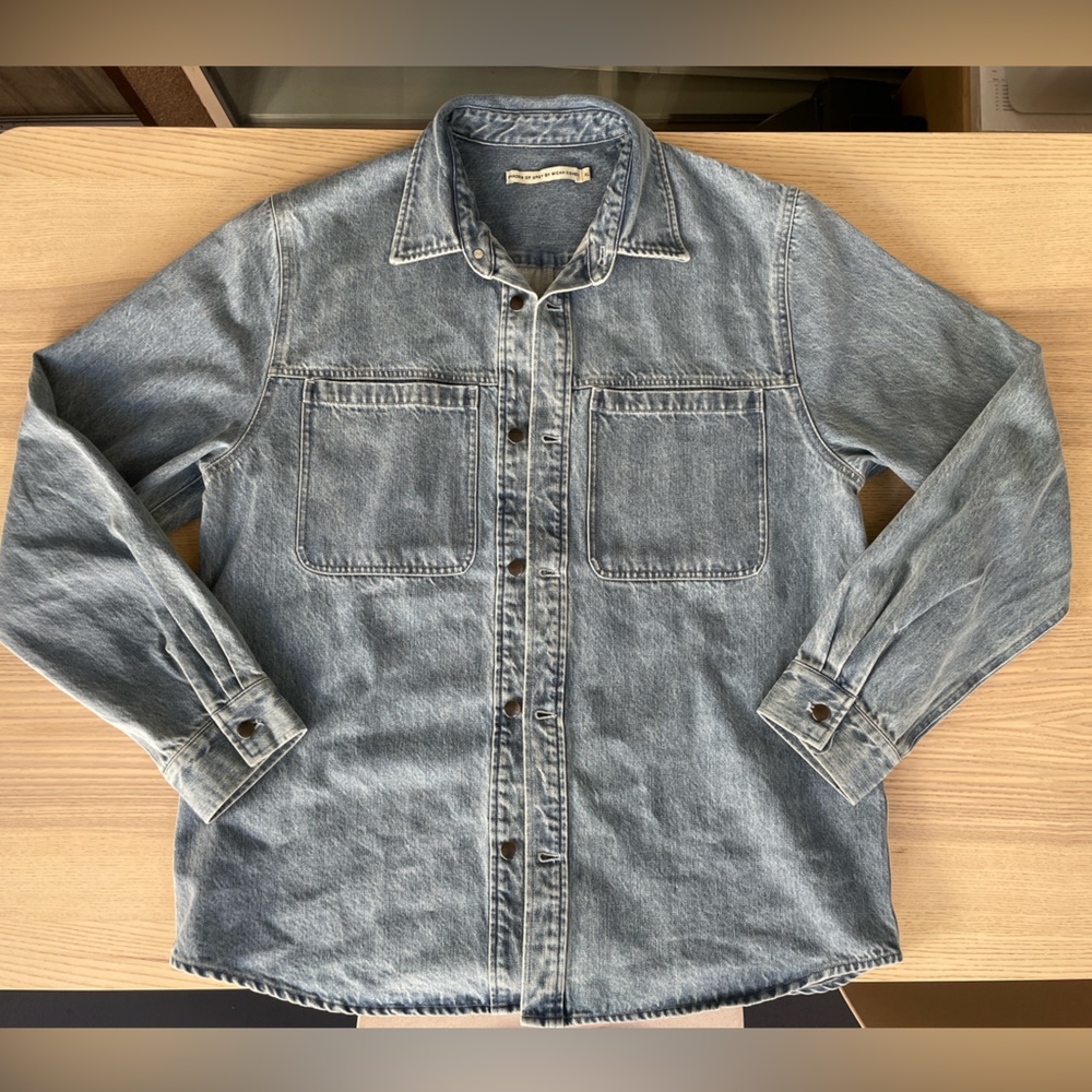 SHADES OF GREY By Micah Cohen Denim Long Sleeve Button Up